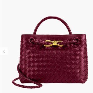 SOERA - Lucia woven bag Burgendy